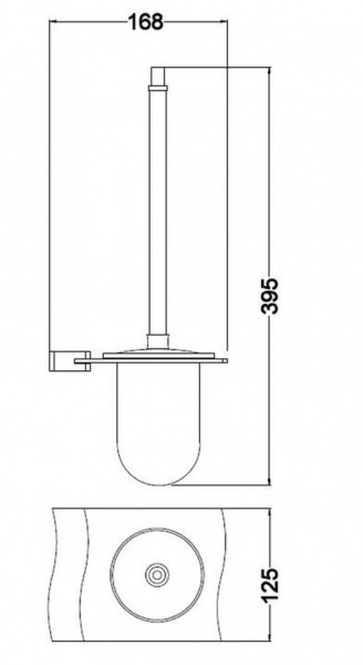 Ерш стекло к стене SCHEIN 327