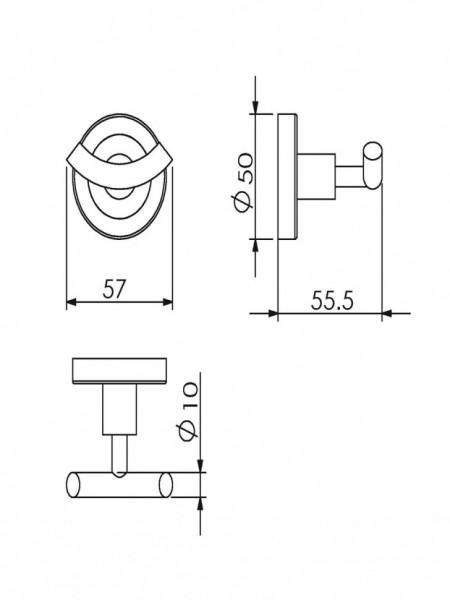 Крючок двойной Langberger 11032B