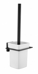 Ёрш Rainbowl CUBE керамика к стене (2790-3BP) квадратный черный матовый