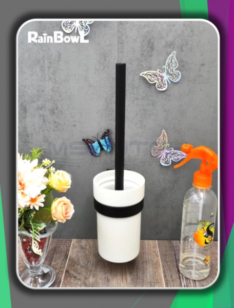 Ёрш Rainbowl CUBE керамика к стене (2790-4BP) черный матовый