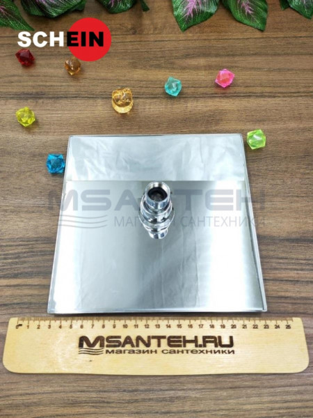 Душевая лейка SCHEIN SUB 40951/6008022 квадратная 200x200 мм хром