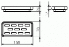 Мыльница стеклянная матовая Langberger 32015A-00-01