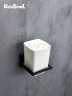 Стакан Rainbowl CUBE к стене квадратный (2784-7BP) керамика черный матовый